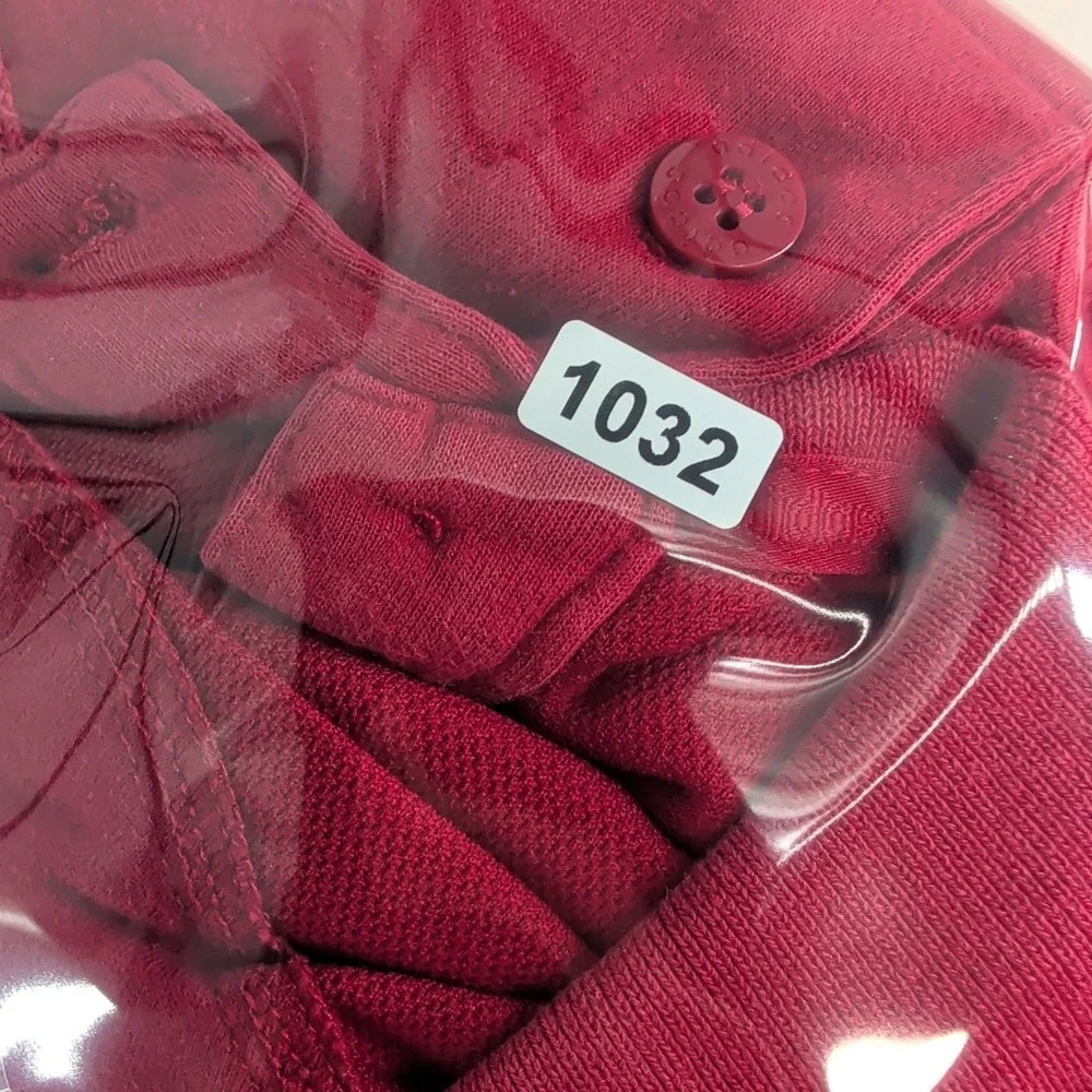 Washington State Cougars Football Adidas Mens Red Pullover Polo Shirt Size XL‎